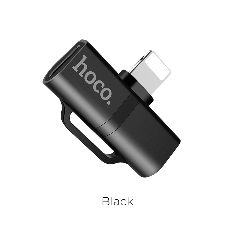 

Переходник (адаптер) Lightning 8-pin(m)-2xLightning 8-pin(f), 2A, черный HOCO LS20 (6957531092193), LS20