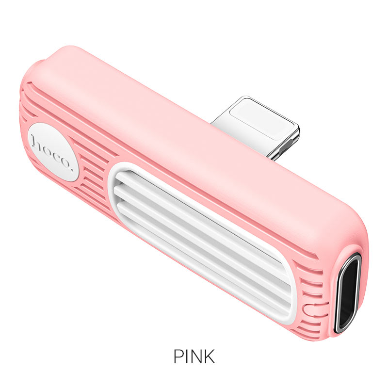 

Переходник (адаптер) Lightning 8-pin(m)-2xLightning 8-pin(f), 2A, розовый HOCO LS29 (6931474735140), LS29