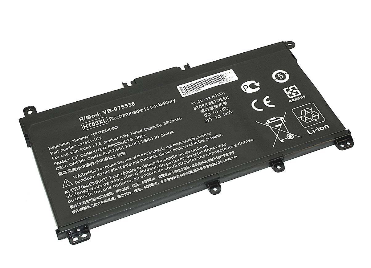 

Аккумуляторная батарея для HP, 11.4V, 41 Wh, черный, OEM ( L11119-855-OEM), 0