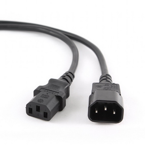 

Кабель питания IEC-320-C13-IEC-320-C14, 10A, 1 м, черный Cablexpert (ПВС-АПC13C14 3*0,75 1,0ч)