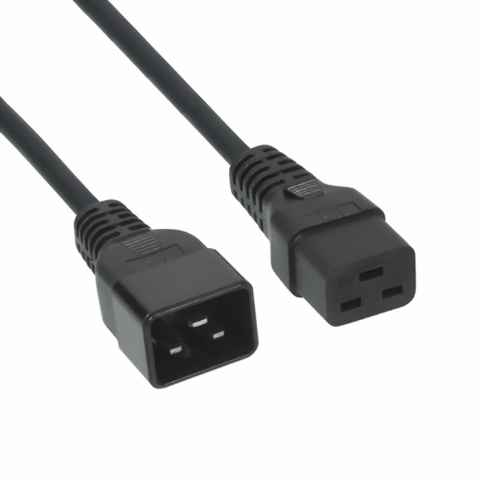 

Кабель питания IEC-320-C19-IEC-320-C20, 10A, 1.8 м, черный Cablexpert (ПВС-АПC19C20 3*1,5)