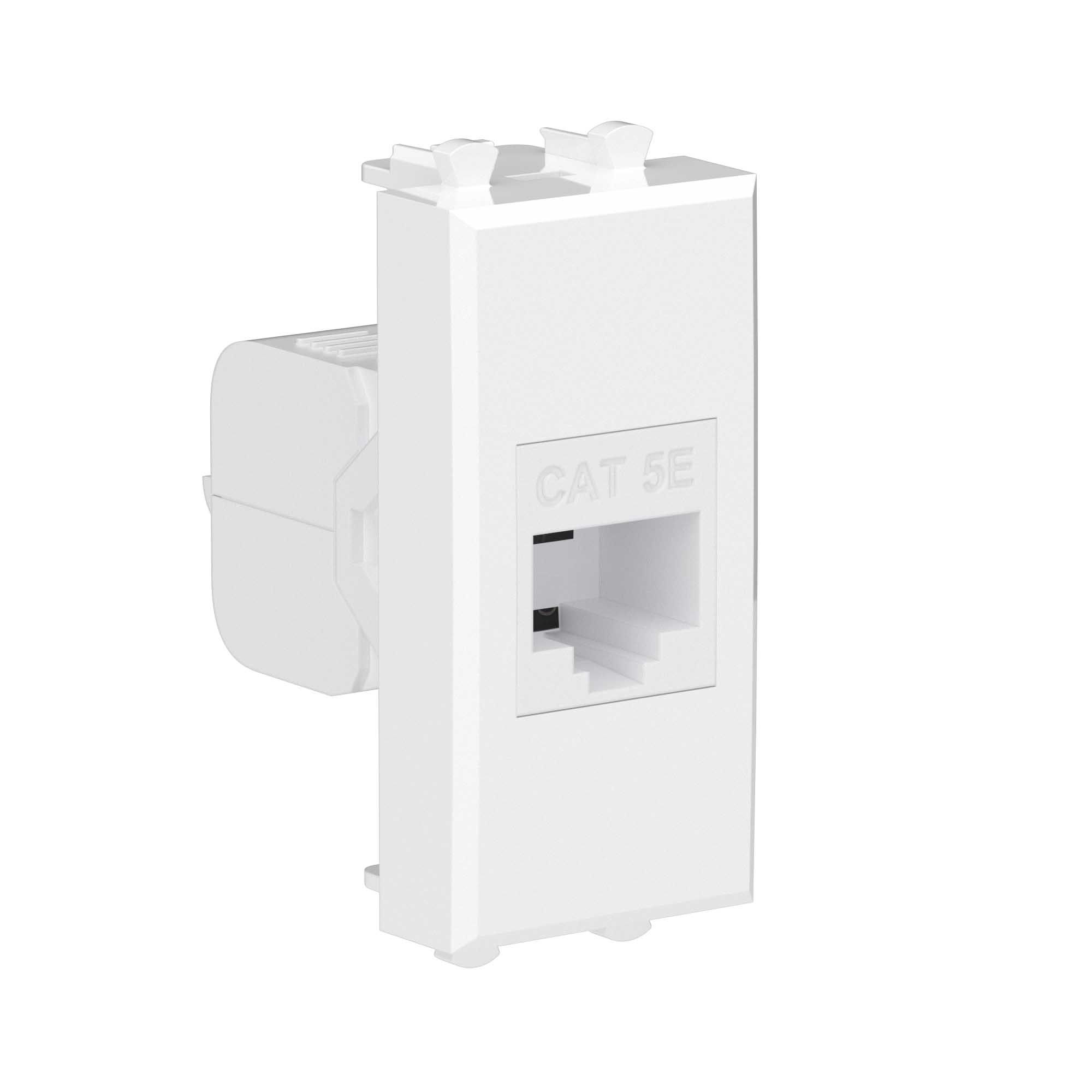 

Розетка RJ-45 категория 5e, 1 модуль, без шторки, белый, DKC Avanti (4400661)