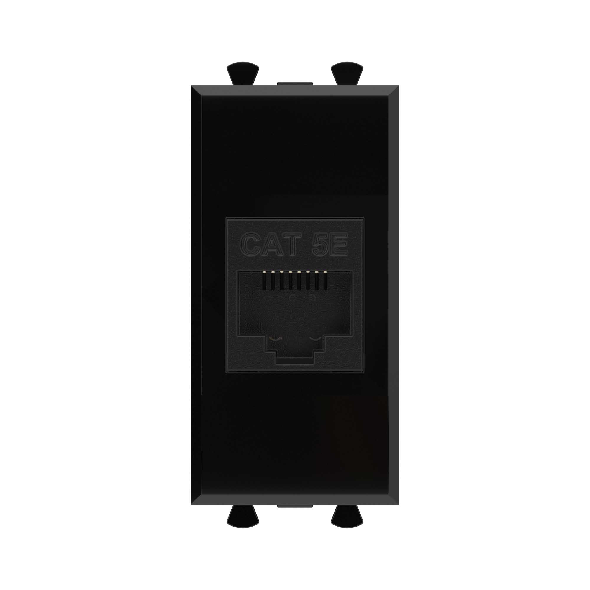 

Розетка RJ-45 категория 5e, 1 модуль, без шторки, черный, DKC Avanti (4402661)