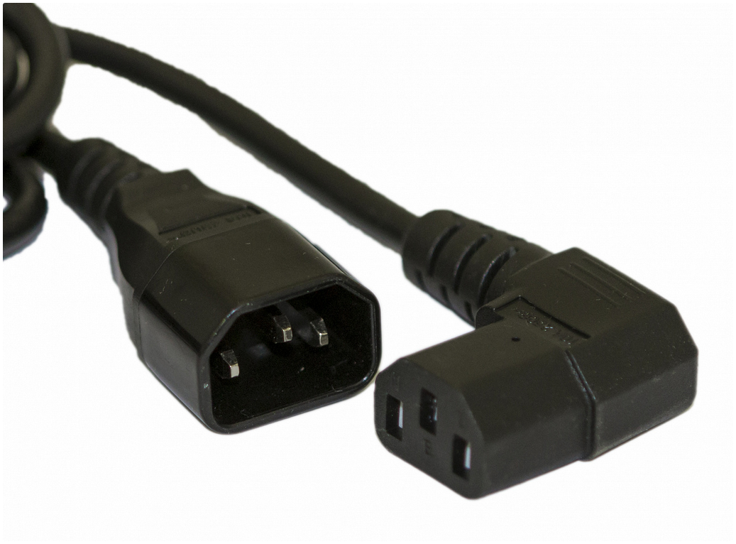 

Кабель питания IEC-320-C13-IEC-320-C14 прямая вилка/угловой штекер, 10A, 1.8 м, черный Hyperline (PWC-IEC13A-IEC14-1.8-BK)