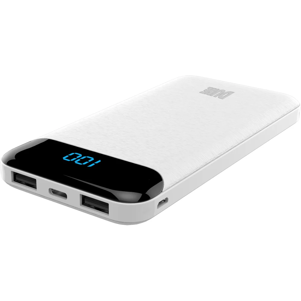 Портативный аккумулятор (Powerbank) Perfeo Dune, 10000mAh, 2xUSB, 2.1A, Type-C, белый (PF_B4882) - фото 1