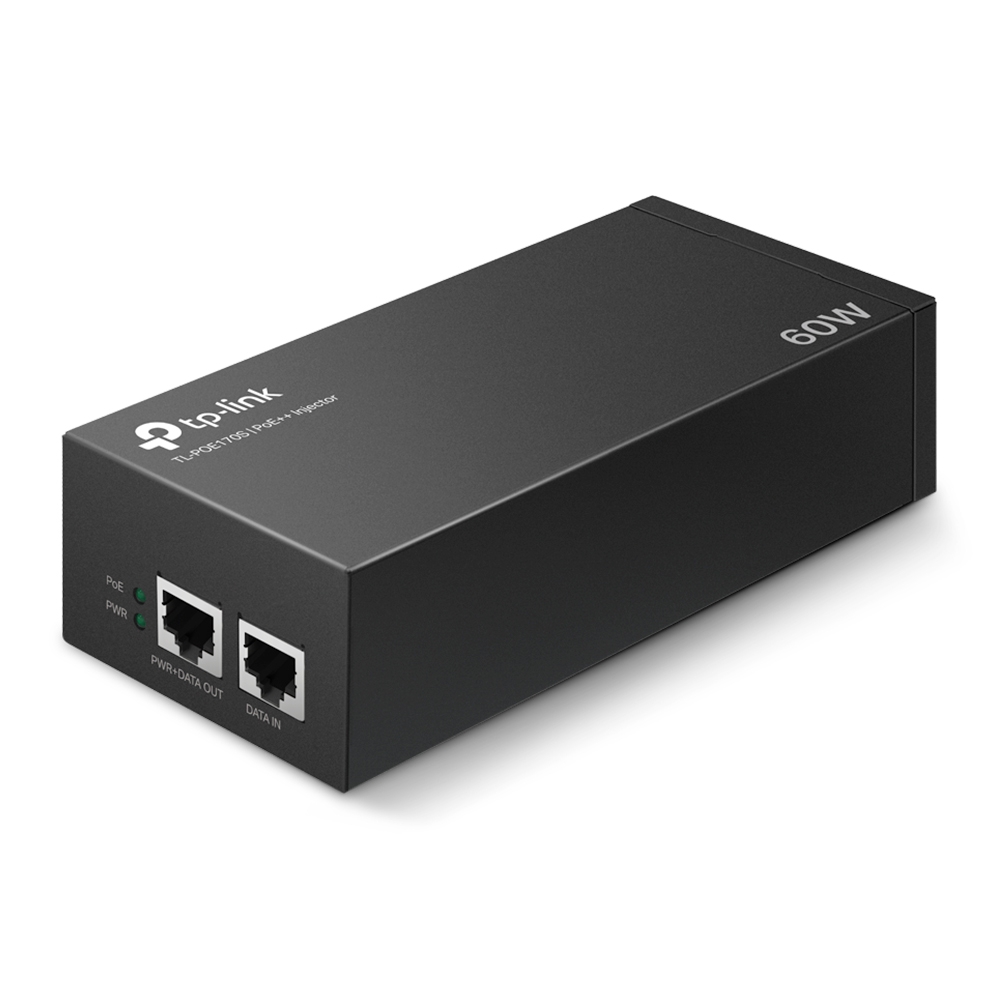 

PoE-инжектор TP-Link TL-POE170S, 802.3af/802.3at/802.3bt, до 100, 1 Гбит/с, 60 Вт, TL-POE170S