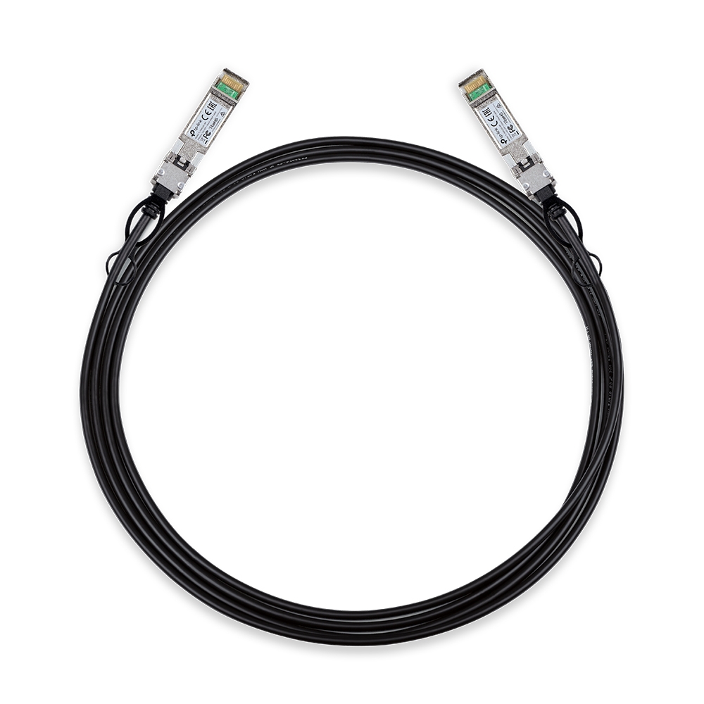 

Кабель DAC TP-Link TL-SM5220-3M, SFP+-SFP+, 10 Гбит/с, 3 м, черный (TL-SM5220-3M), TL-SM5220-3M