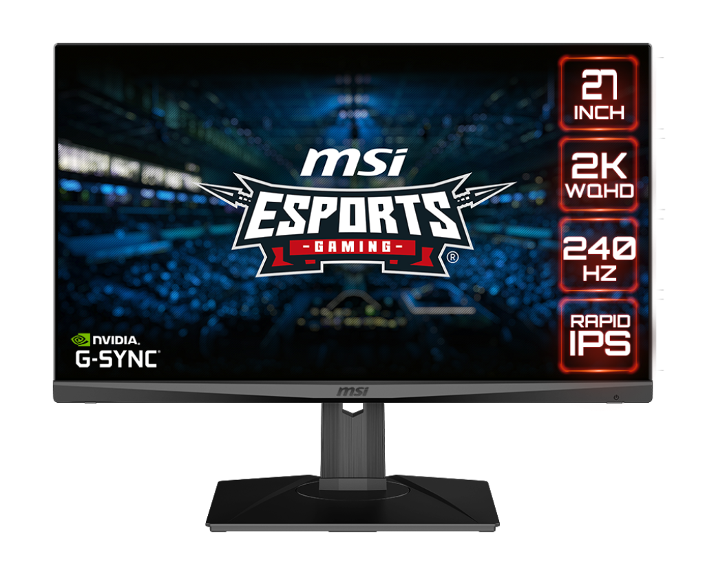 

Монитор 27" MSI MAG274QRX IPS, 2560x1440 (16:9), 350кд/м2, 240Hz, 1мс, 178°/178°, G-Sync, HDMI, DisplayPort, USB Type-C, черный (9S6-3CA88A-085), MAG274QRX