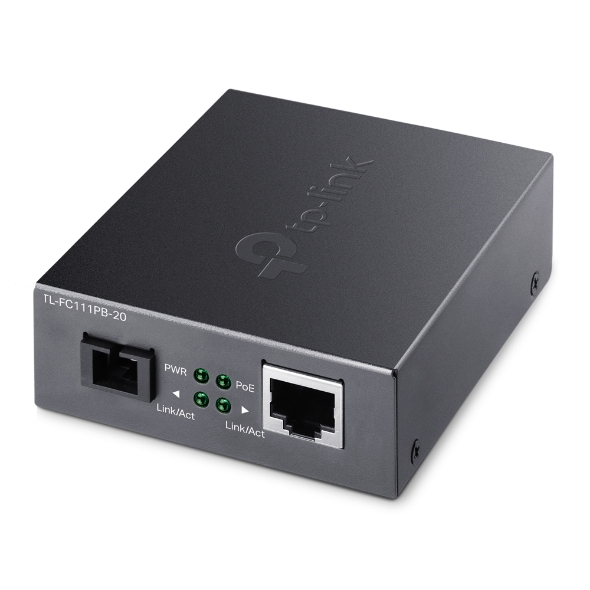 

Медиаконвертер TP-Link TL-FC111PB-20, RJ-45x100 Мбит/с, SCx100 Мбит/с, SM, Tx:1310, Rx:1550, 20 км, PoE, TL-FC111PB-20