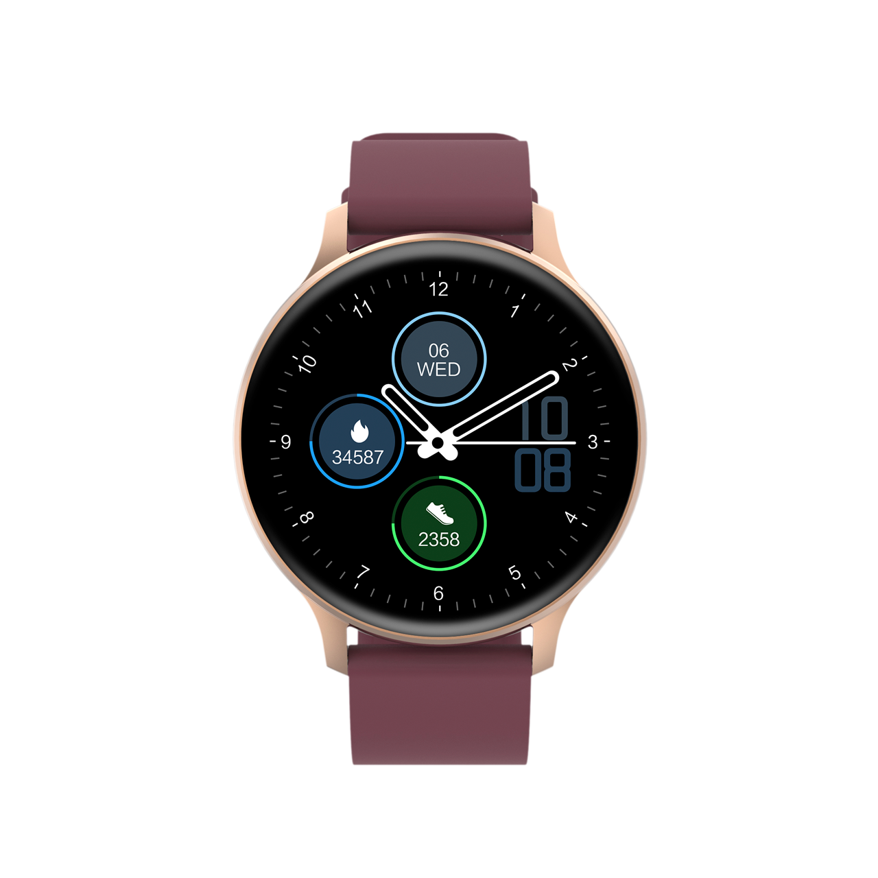 

Смарт-часы Canyon Badian SW-68, 1.28" TFT, темно-красный/золотистый (CNS-SW68RR), Badian SW-68