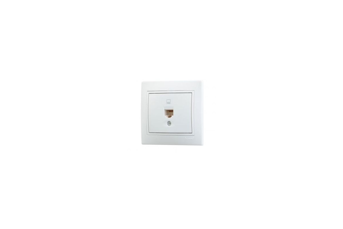 

Розетка RJ-45 скрытый монтаж, белый, Lezard Mira (701-0202-139)