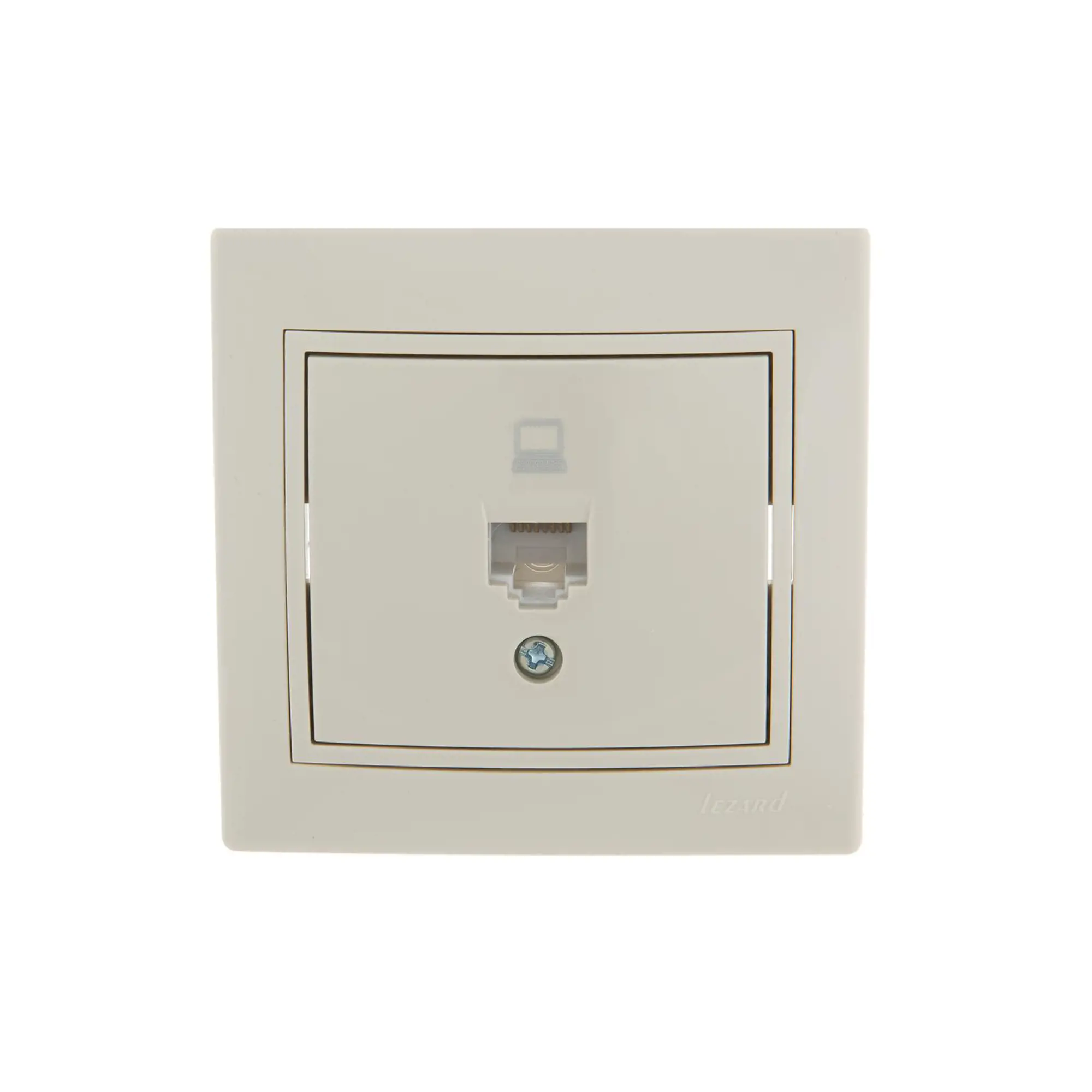 

Розетка RJ-45 скрытый монтаж, кремовый, Lezard Mira (701-0303-139)