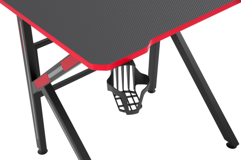 Игровой стол Defender ASSASSIN, ДСП/металл, черный/красный (64331)