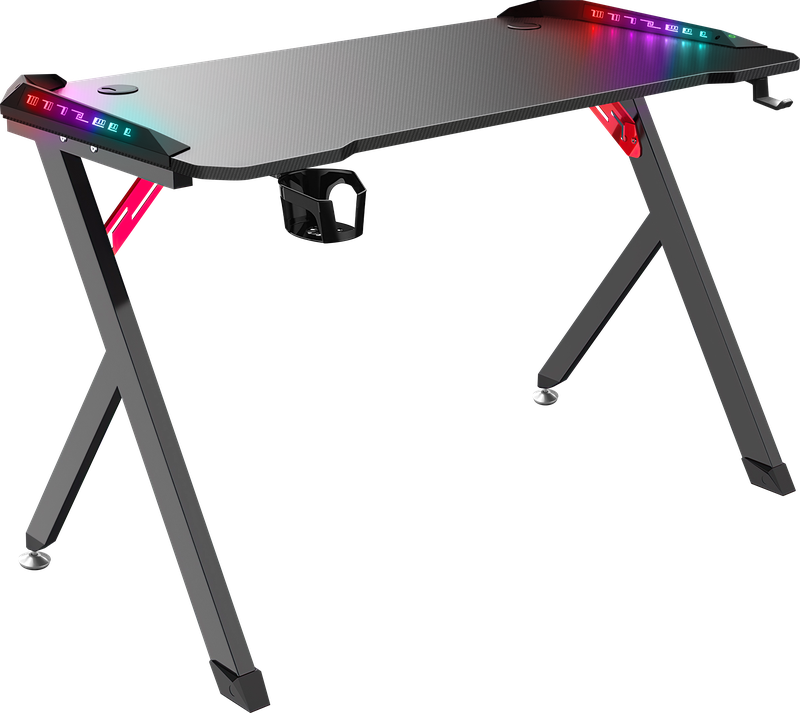 Игровой стол Defender Spirit RGB, черный