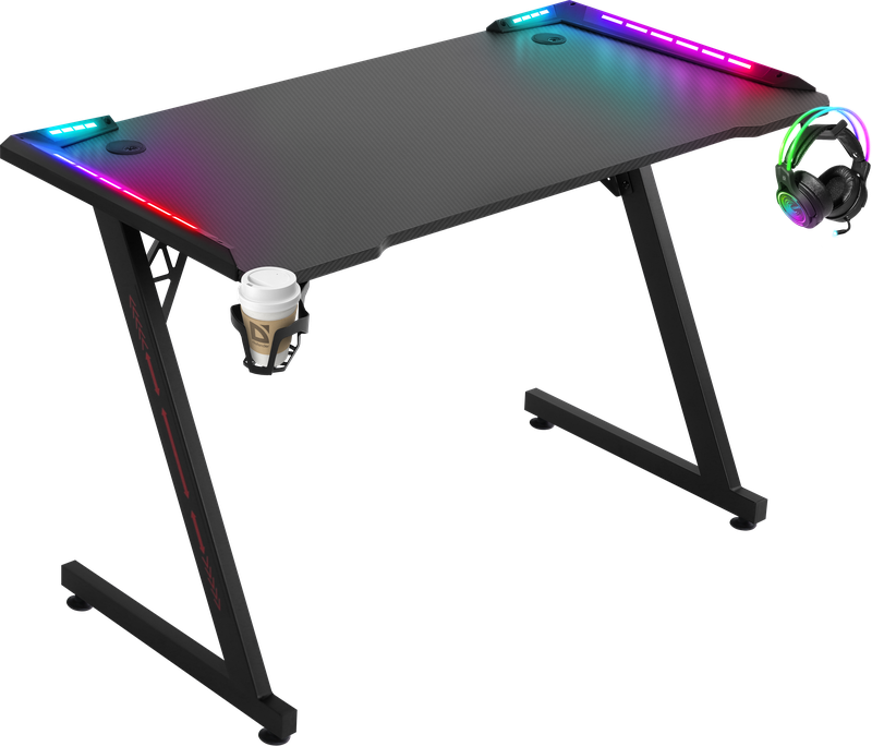

Игровой стол Defender Idol RGB, ДСП/металл, черный (64333), Idol RGB