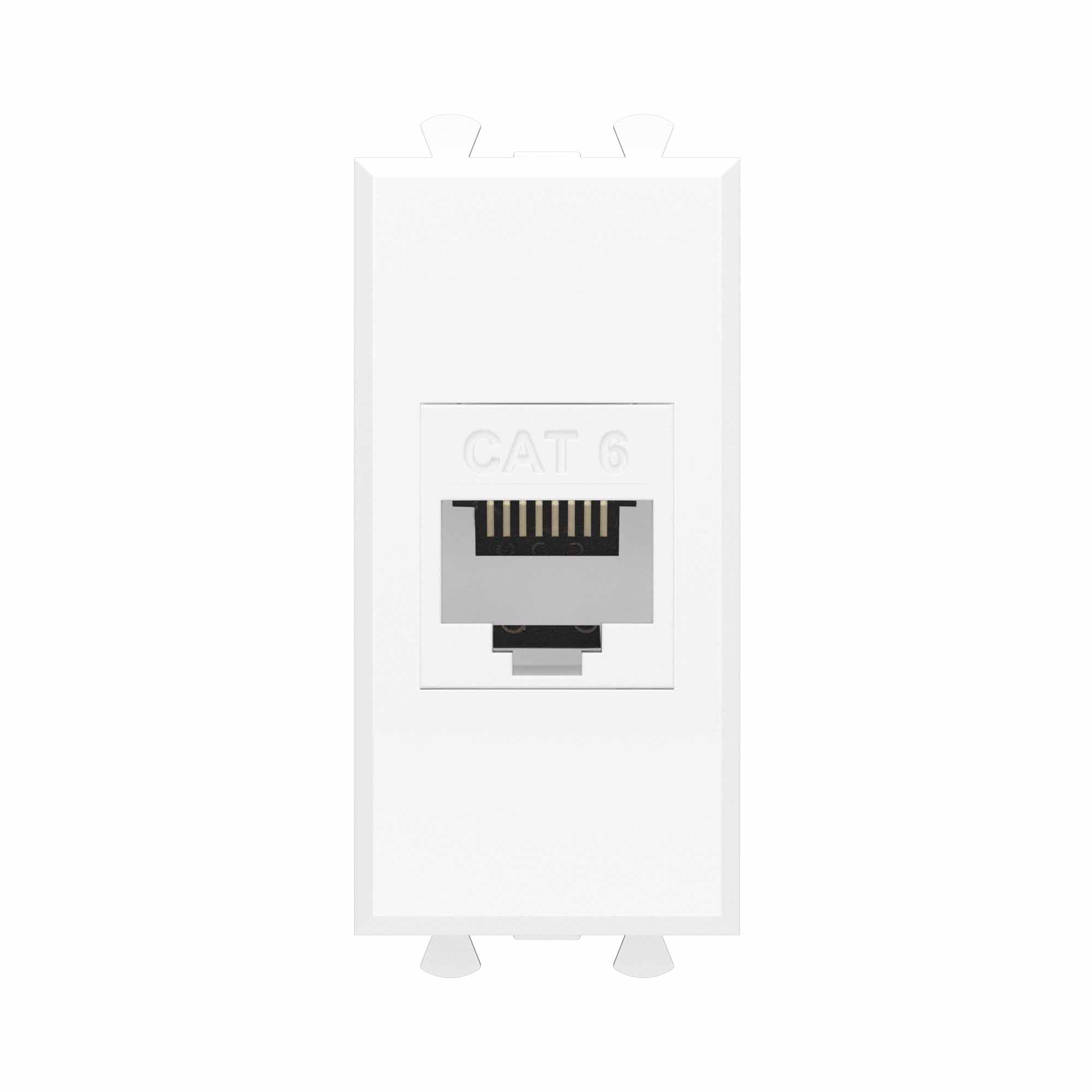 

Розетка RJ-45 скрытый монтаж категория 6, 1 модуль, без шторки, белый, DKC Avanti (4400691)