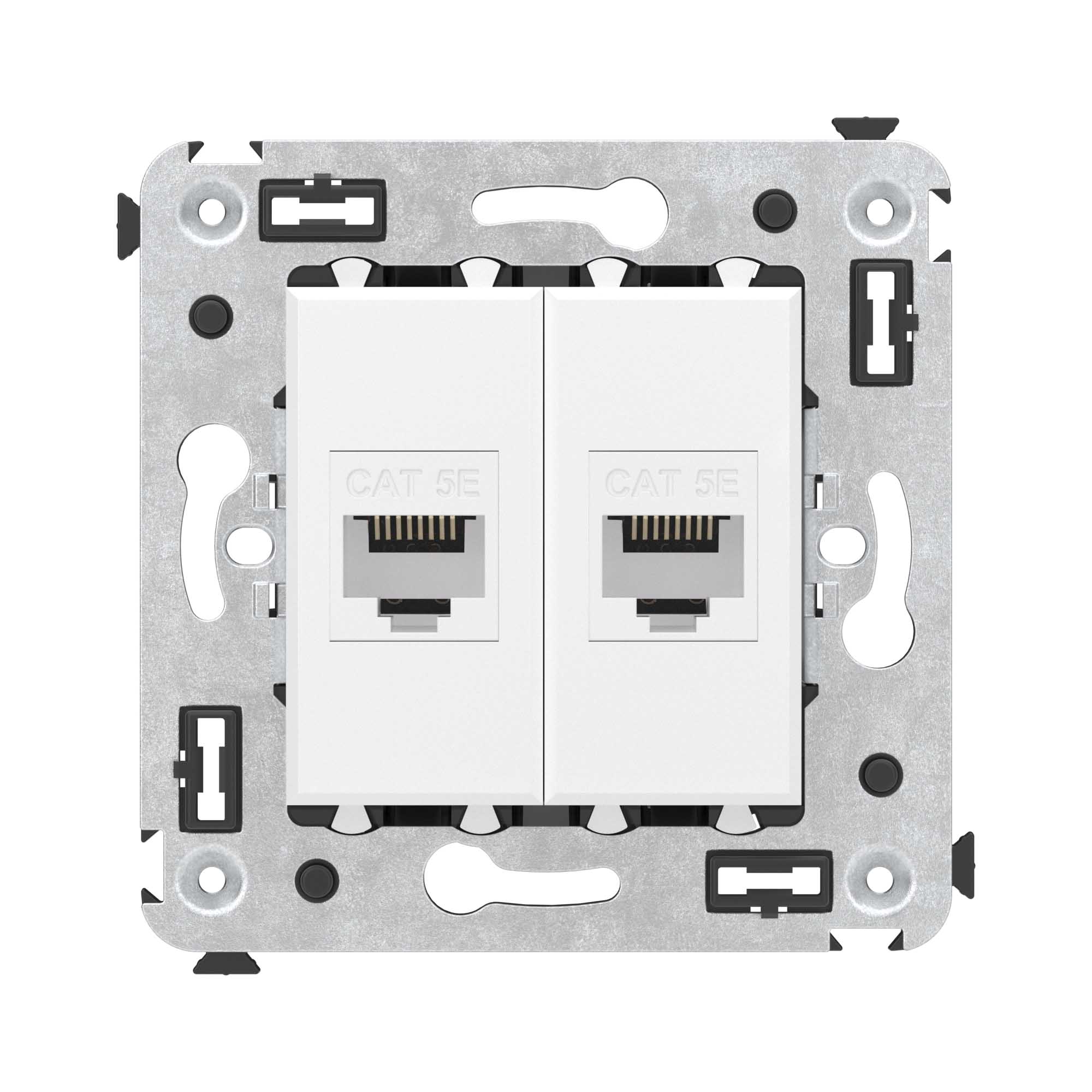 

Розетка RJ-45 скрытый монтаж категория 5e, без шторки, белый, DKC Avanti (4400664)