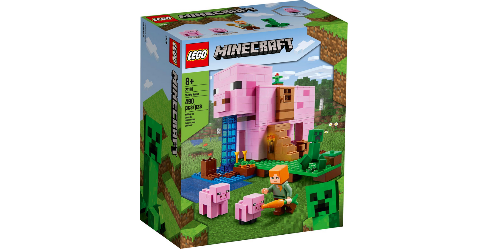 Конструктор LEGO Minecraft Дом-свинья, деталей: 490, 1157416 купить в  Барнауле в интернет-магазине e2e4