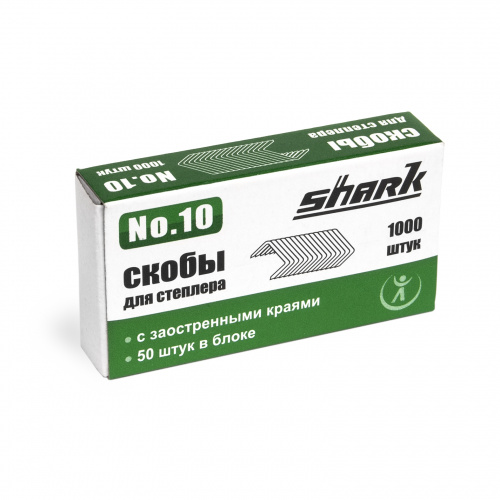 Скобы для степлера Shark N10, N10, 1000 шт