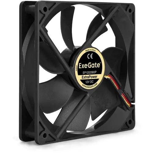 

Вентилятор ExeGate EP12025B3P, 120 мм, 1600rpm, 25 дБ, 3-pin, 1шт (EX283386RUS), EP12025B3P