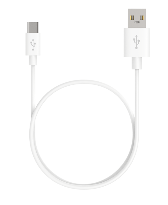 

Кабель USB 2.0(Am)-USB 2.0 Type-C(m), 3A 1 м, белый Maxvi MC-02 UP, MC-02 UP
