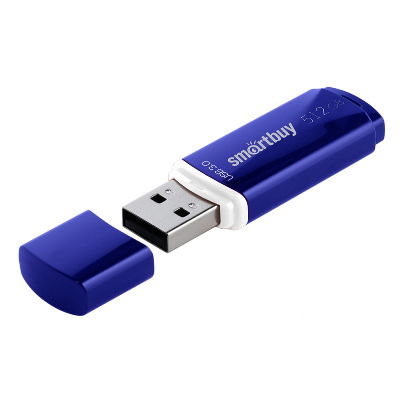 

Флешка 512Gb USB 3.1 SmartBuy Crown, синий (SB512GBCRW-B)