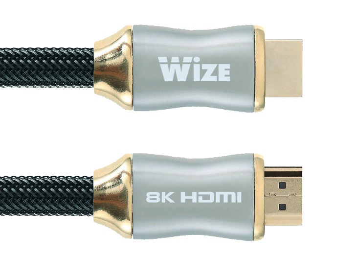 Кабель HDMI(19M)-HDMI(19M) v2.1 4K, 8K, экранированный, 1 м, черный Wize (WAVC-HDMI8K-1M) - фото 1