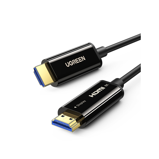 

Кабель HDMI(19M)-HDMI(19M) v2.1, 8K, экранированный, 15 м, черный UGREEN HD141 (80407), HD141