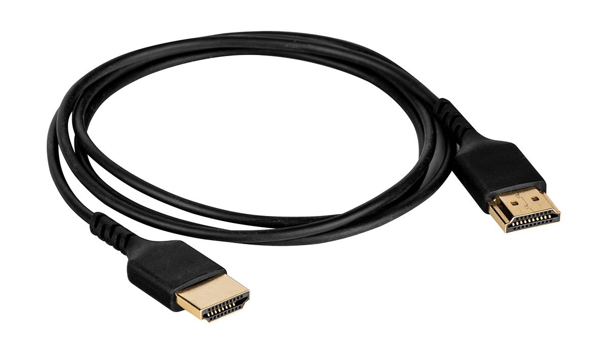 Кабель HDMI(19M)-HDMI(19M) v2.0 4K, 1 м, черный Wize (WAVC-HDMIUS-1M) - фото 1