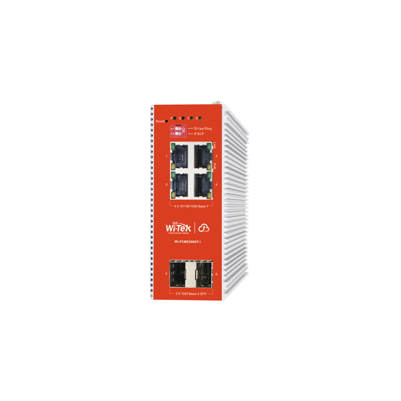 Коммутатор Wi-Tek WI-PCMS306GF-I, управляемый (4x1 Гбит/с)