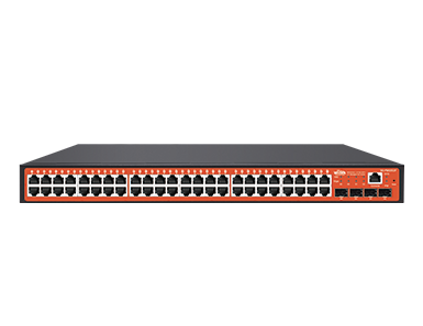 Коммутатор Wi-Tek WI-PMS552F, управляемый, кол-во портов: 48x1 Гбит/с, кол-во SFP/uplink: SFP+ 4x10 Гбит/с, установка в стойку, PoE: 48x30Вт (макс. 565Вт) (WI-PMS552F)