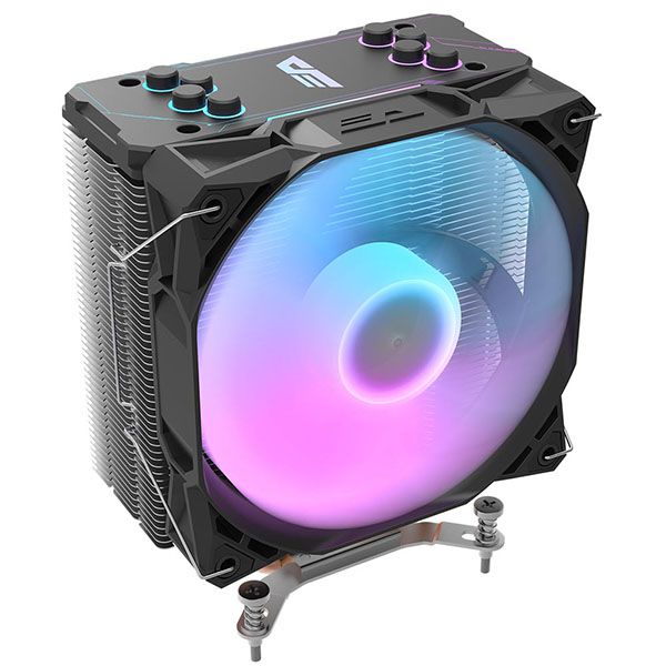 

Кулер для процессора darkFlash Ellsworth S11 Pro для Socket 775/115x/1200/1356/1366/2011/2011-3/2066/AM2/AM2+/AM3/AM3+/FM1/AM4/FM2/FM2+, 120мм, 1800rpm, 28 дБ, 180Вт, 4-pin PWM, Al+Cu, ARGB б/у, внутреннее использование, следы монтажа, полный комплект, S1