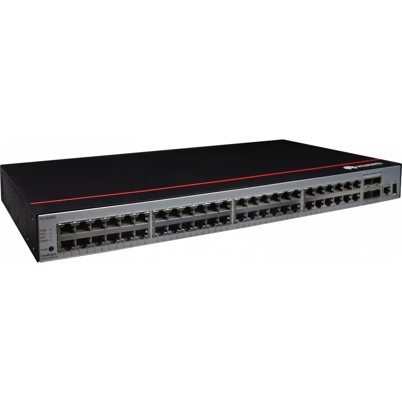 

Коммутатор Huawei CloudEngine S5735-L48P4S-A1, управляемый, кол-во портов: 48x1 Гбит/с, кол-во SFP/uplink: SFP 4x1 Гбит/с, установка в стойку, PoE: 48x30Вт (макс. 380Вт) (98011345), S5735-L48P4S-A1