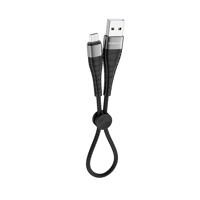 

Кабель USB-Micro USB, 5A 25 см, черный Borofone BX32 Munificent (133672), BX32