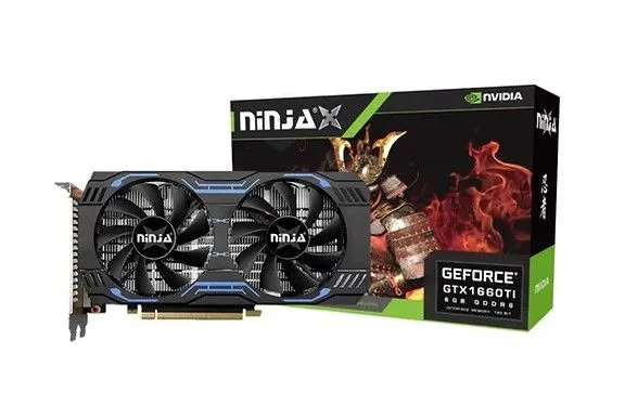 

Видеокарта Sinotex NVIDIA GeForce GTX 1660 Ti Ninja 1536SP, 6Gb DDR6, 192 бит, PCI-E, DVI, HDMI, DP, Retail (NK166TI66F), Ninja 1536SP