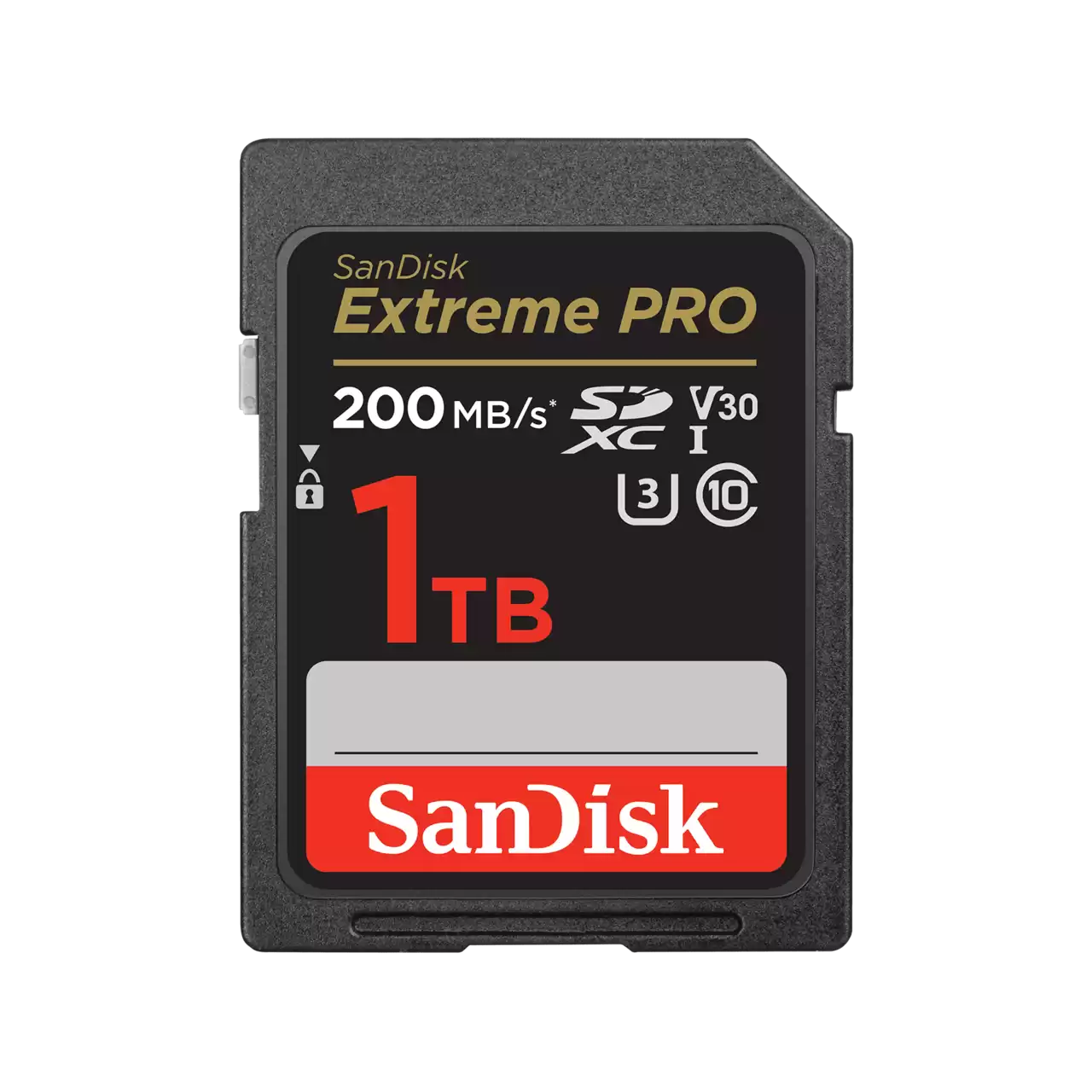 Карта памяти 1Tb SDXC Sandisk Extreme Pro V30 Class 10 UHS-I U3 V30 (SDSDXXD-1T00-GN4IN)