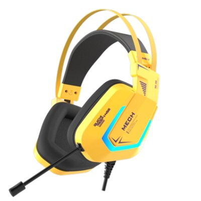 

Проводная гарнитура Dareu EH732, Jack 3.5mm/USB, желтый (EH732 Yellow), EH732