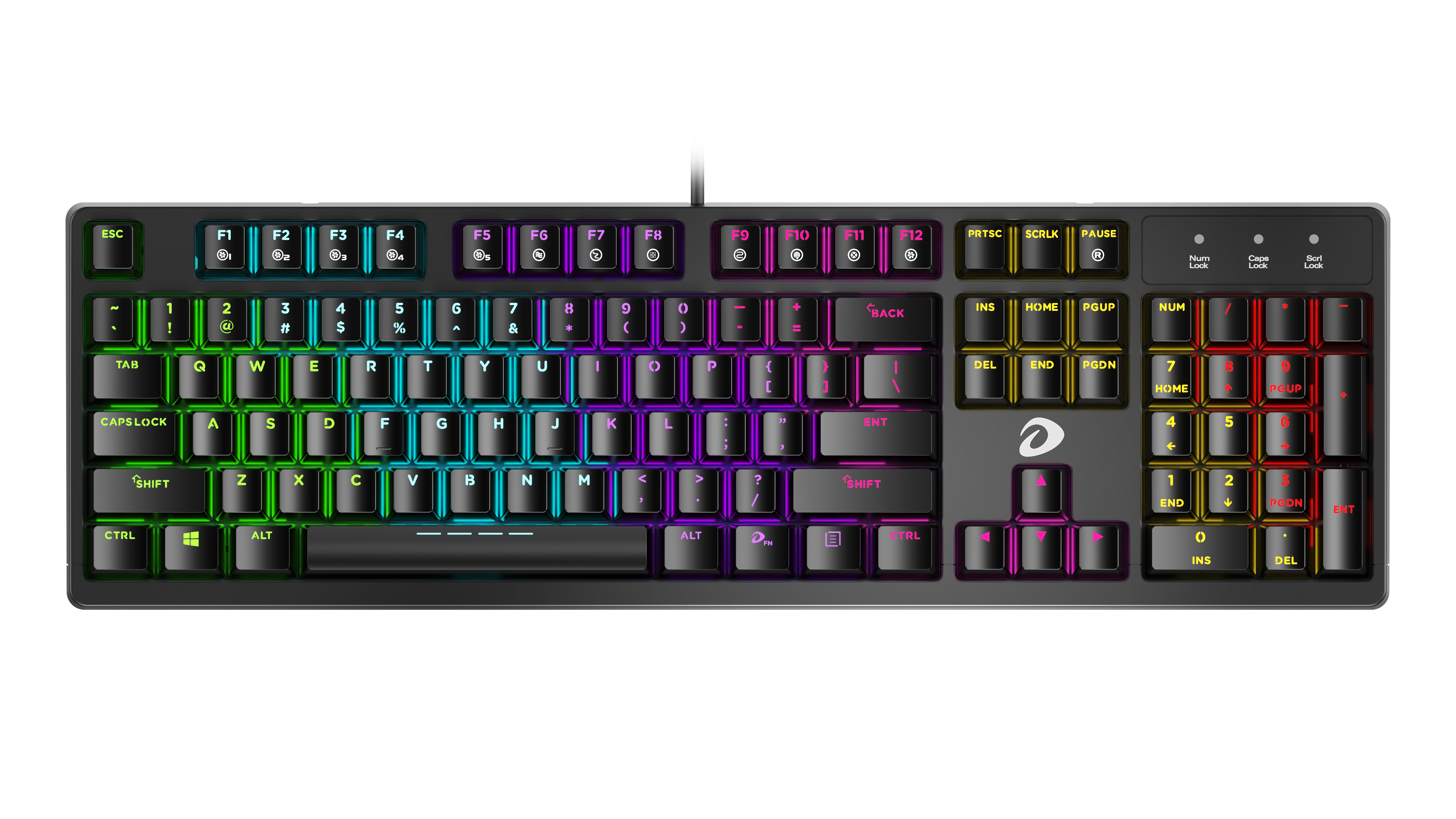 

Клавиатура проводная Dareu EK1280s, механическая, Red Switch, подсветка, USB, черный (EK1280s), EK1280s