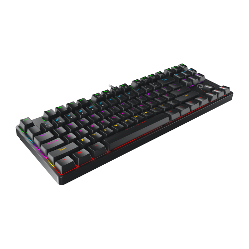 

Игровой блок проводная Dareu EK87, механическая, Blue Switch, подсветка, USB, черный (EK87), EK87