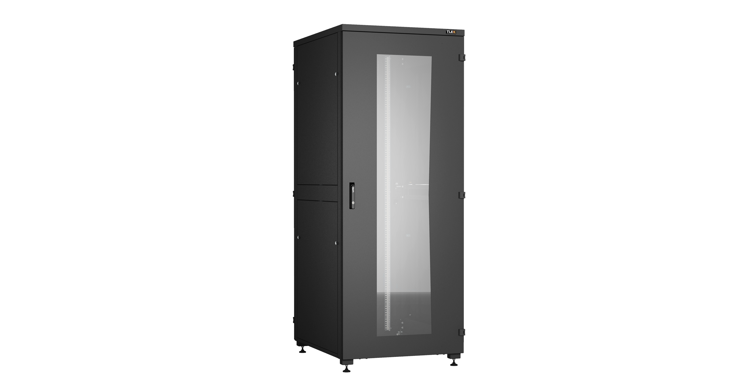 

Шкаф телекоммуникационный напольный 42U 800x1000 мм, стекло/металл, черный, разборный, TLK Lite II(TFI-R) (TFI-428010-GHMH-R-BK)