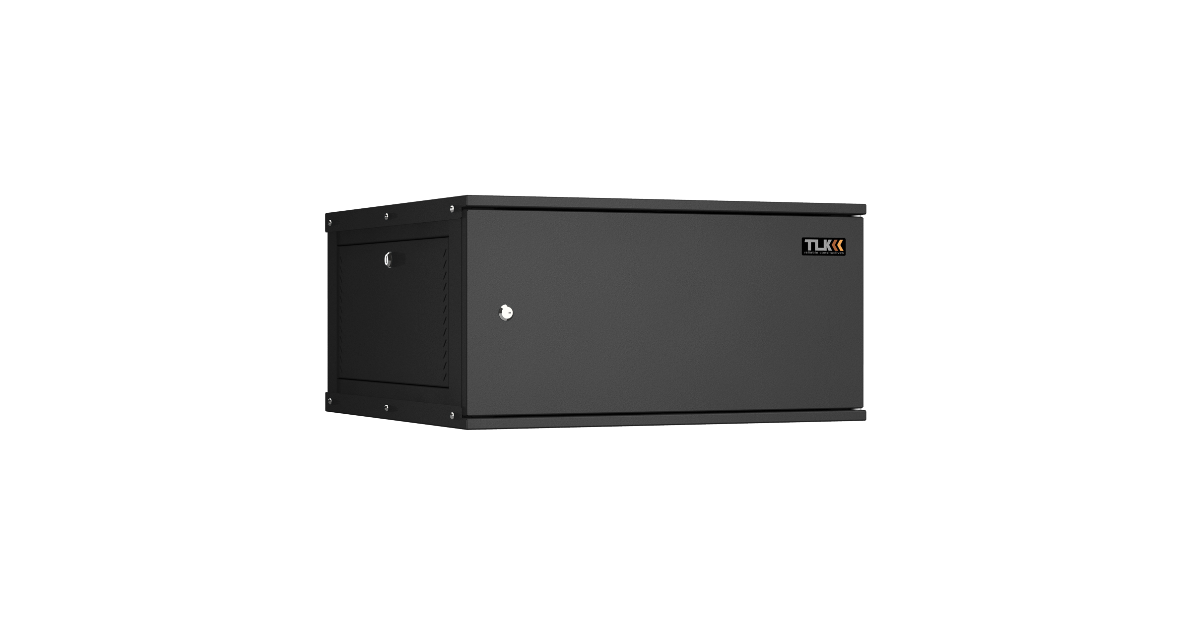 Шкаф телекоммуникационный настенный 6U 600x600, металл, черный, в сборе, TLK Lite (TWI-R) (TWI-066060-R-M-BK)