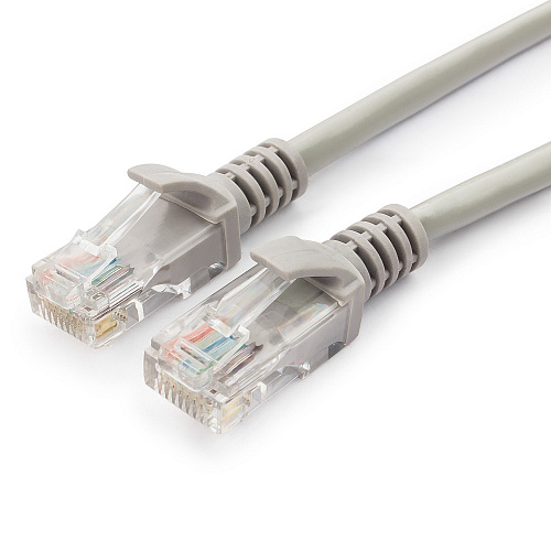 Патч-корд UTP кат.5e, 0.5м, RJ45-RJ45, серый, CCA, Гарнизон (PC-UTP-5e-0.5)