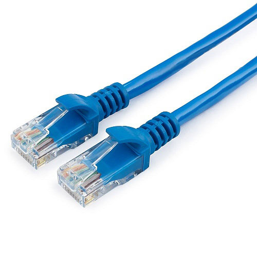 Патч-корд UTP кат.5e, 1.5м, RJ45-RJ45, синий, CCA, Гарнизон (PC-UTP-5e-1.5-B)