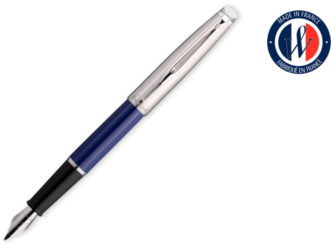 

Ручка перьевая Waterman Embleme 2.0 Blue CT F, синий, пластик, колпачок, подарочная упаковка (CW2157246), Blue CT F