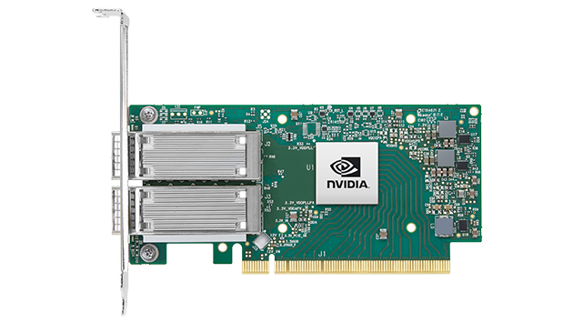 Сетевая карта Mellanox ConnectX-5, 2xQSFP28, 100 Гб/с