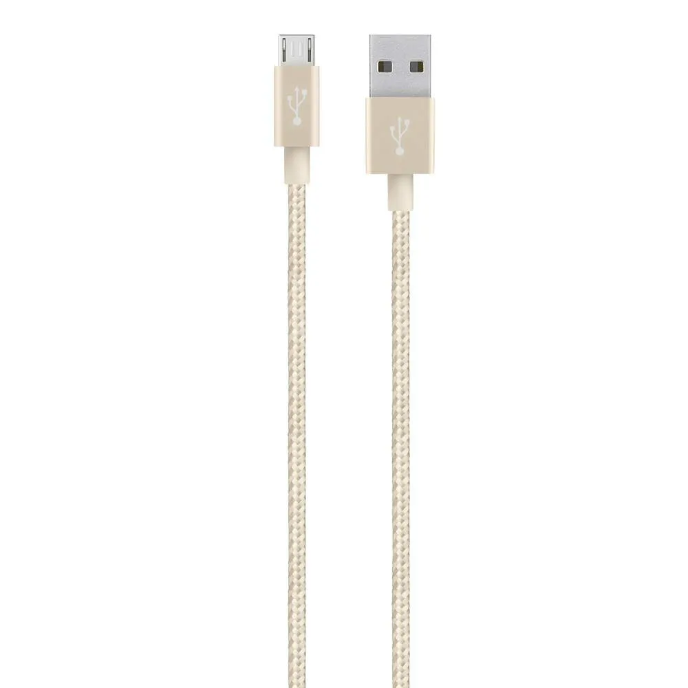 

Кабель USB-Micro USB, 2.4A 1.2 м, золотистый Belkin (F2CU021bt04-GLD)