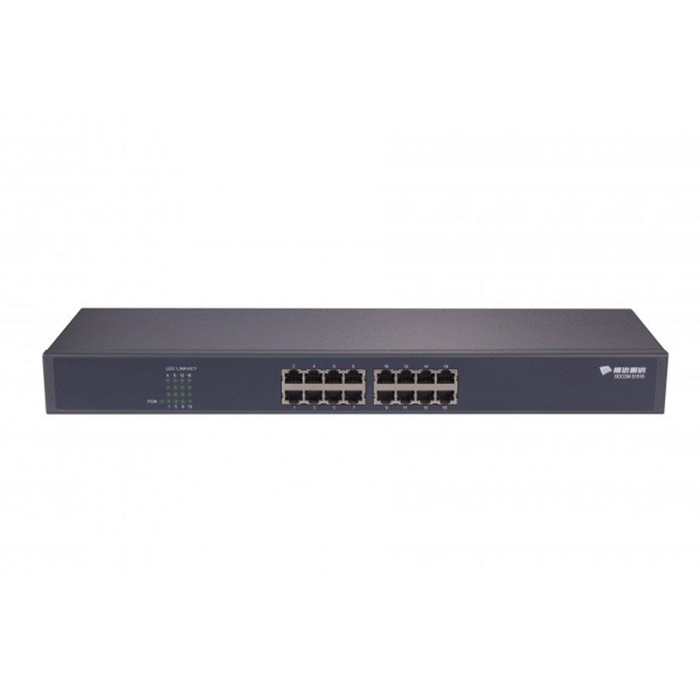 

Коммутатор BDCom S1516v1, кол-во портов: 16x1 Гбит/с, установка в стойку (S1516v1), S1516v1