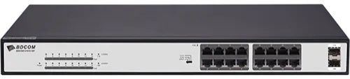 

Коммутатор BDCom S1518-16P, кол-во портов: 16x1 Гбит/с, кол-во SFP/uplink: SFP 2x1 Гбит/с, установка в стойку, PoE: 16x15Вт (макс. 240Вт) (S1518-16P), S1518-16P