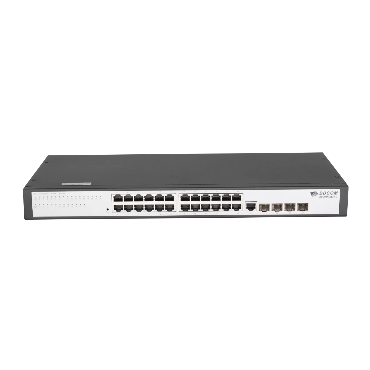 

Коммутатор BDCom S2528-C, управляемый, кол-во портов: 24x1 Гбит/с, кол-во SFP/uplink: SFP 4x1 Гбит/с, установка в стойку (S2528-C), S2528-C
