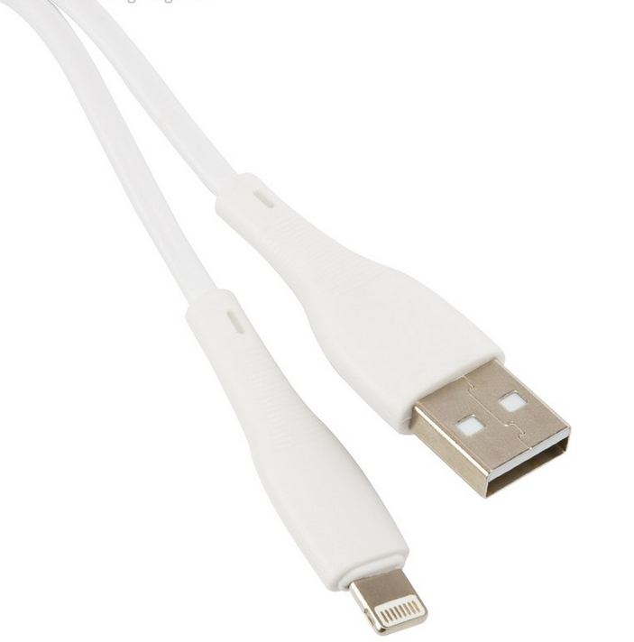 

Кабель USB-Lightning 8-pin, 2A 1 м, белый UNBROKE Fika (УТ000029876), Fika